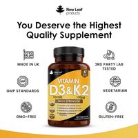 New Leaf D3 & K2 - 183 Tablets